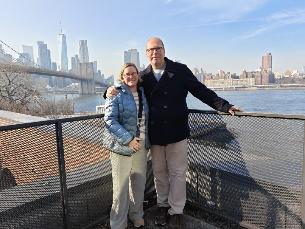 Uitzicht op Manhattan vanaf Brooklyn