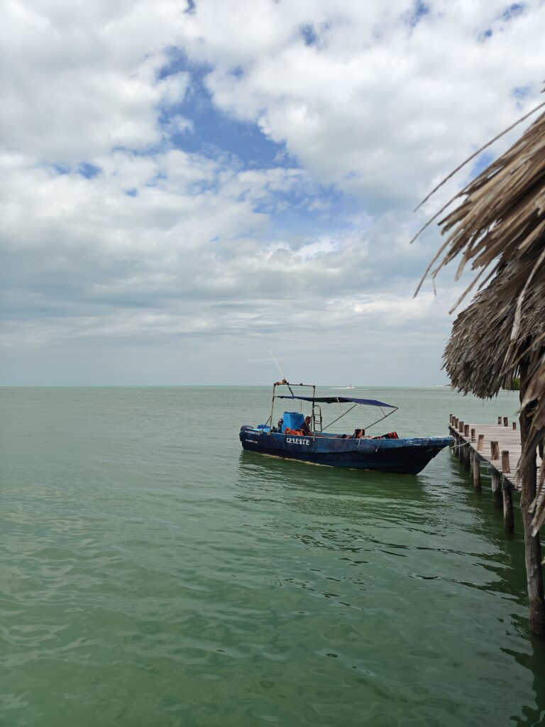 Speedboot bij Isla Pasión tijdens Holbox excursie