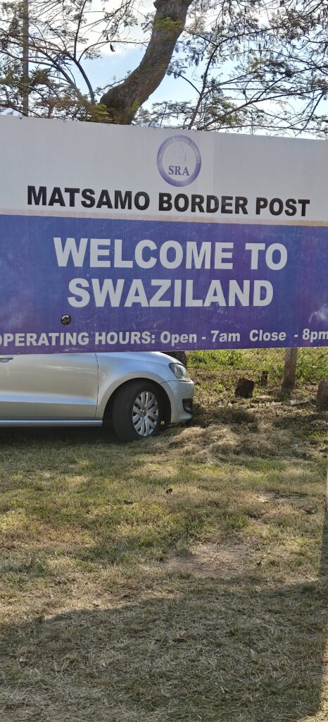 Matsamo Border Post tussen Zuid-Afrika en eSwatini