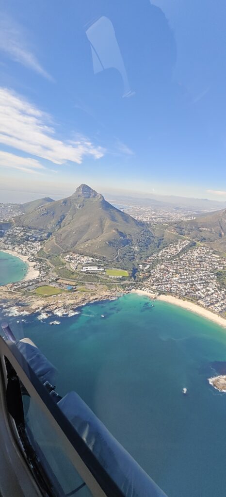 Helikoptervlucht boven Kaapstad